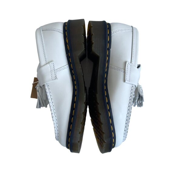 🌟 Dr. Martens Adrian White Tassel Loafers Smooth Leather Women’s SZ 6 / 37 - Picture 6 of 7